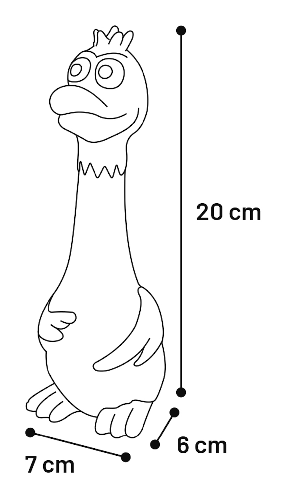 Flamingo Toy Willianne Duck Lime green