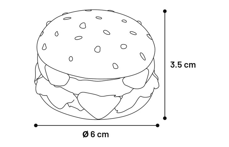 Flamingo Giocattolo Wynona Hamburger & Hot dog & Patatine Colori multipli