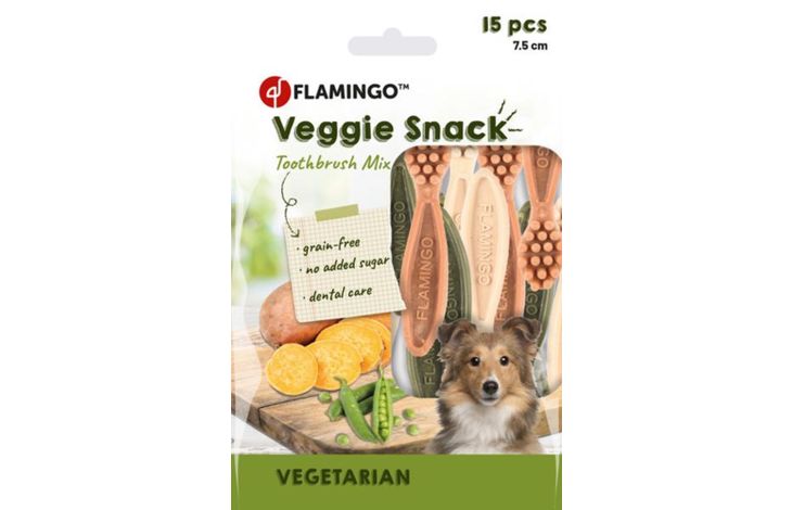 Flamingo Snacks Veggie Toothbrush 