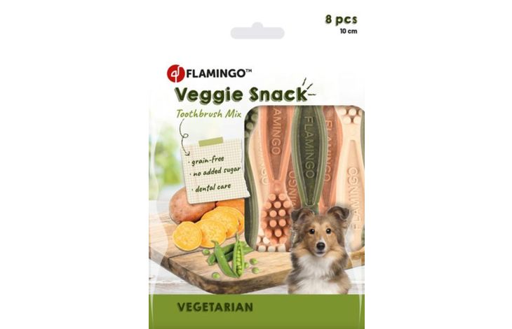 Flamingo Snacks Veggie Toothbrush 