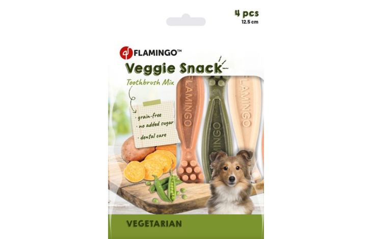 Flamingo Snacks Veggie Toothbrush 