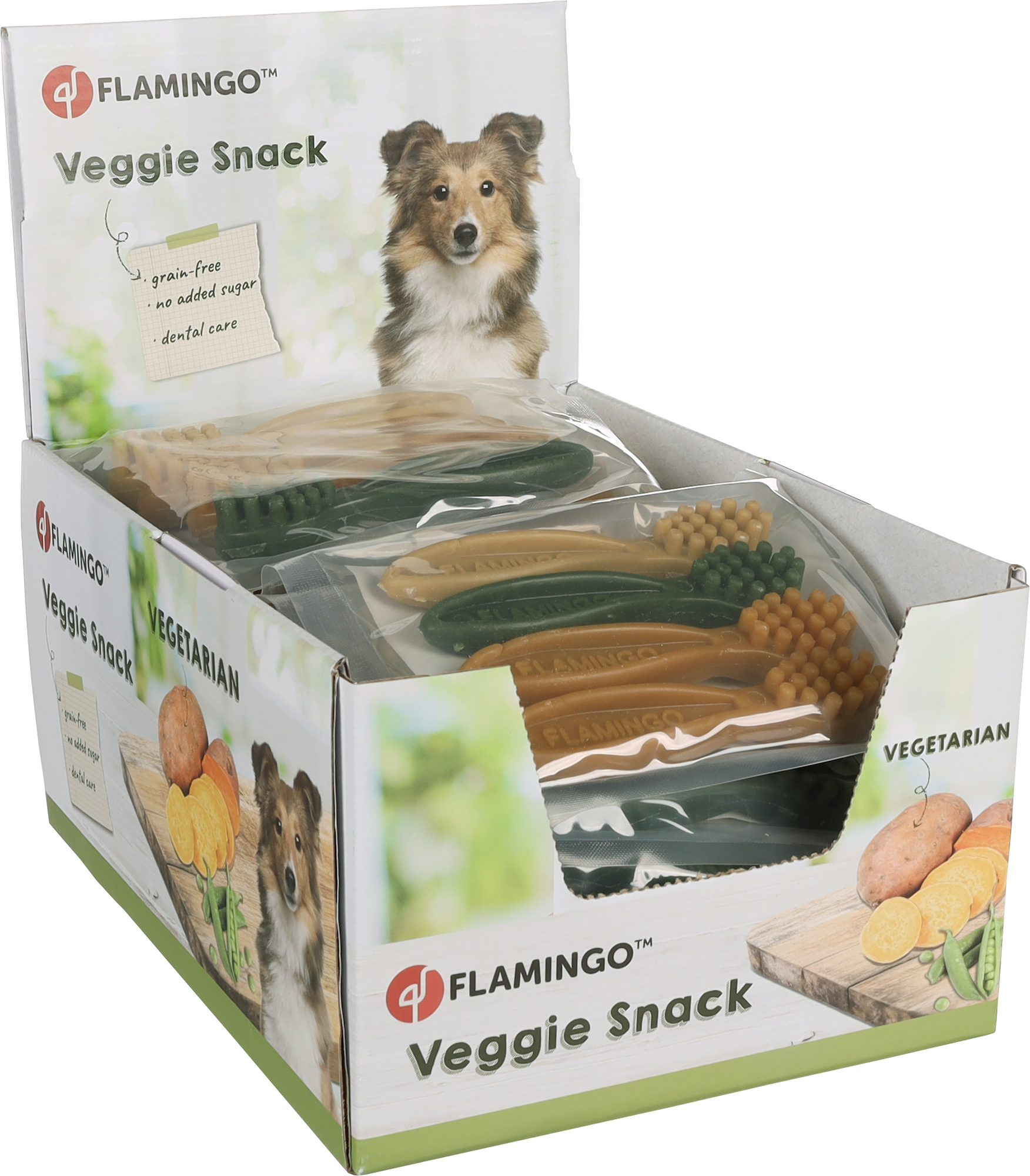 Flamingo Snacks Veggie Toothbrush 