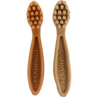 Flamingo Snacks Veggie Toothbrush Beige & Brown