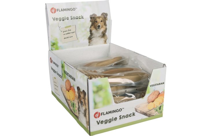Flamingo Snacks Veggie Toothbrush Beige & Brown