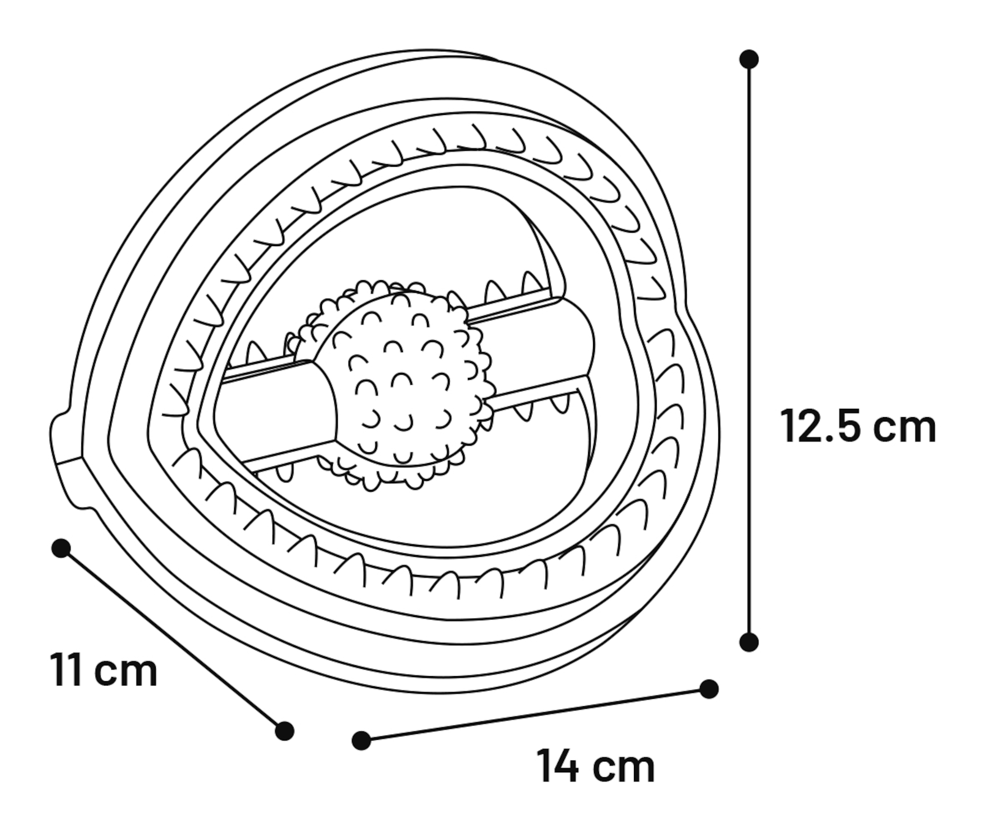 Flamingo Toy Ruffus Tri-ring Blue