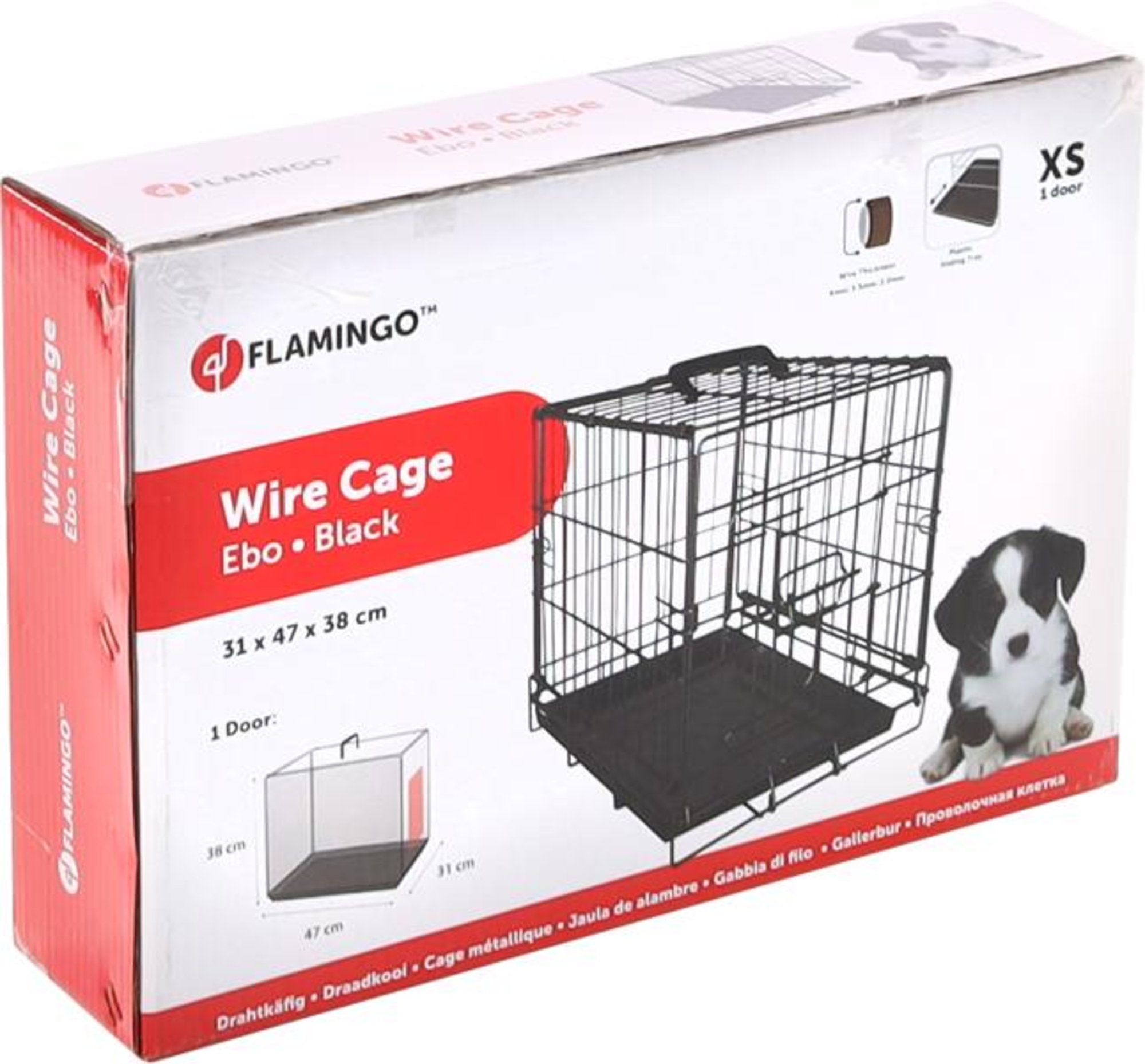 Flamingo Wire cage Ebo Black
