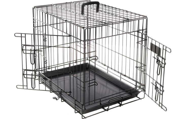 Cage Pour Chien Ebo Noir S 61x43x50cm - Cage en métal Chien