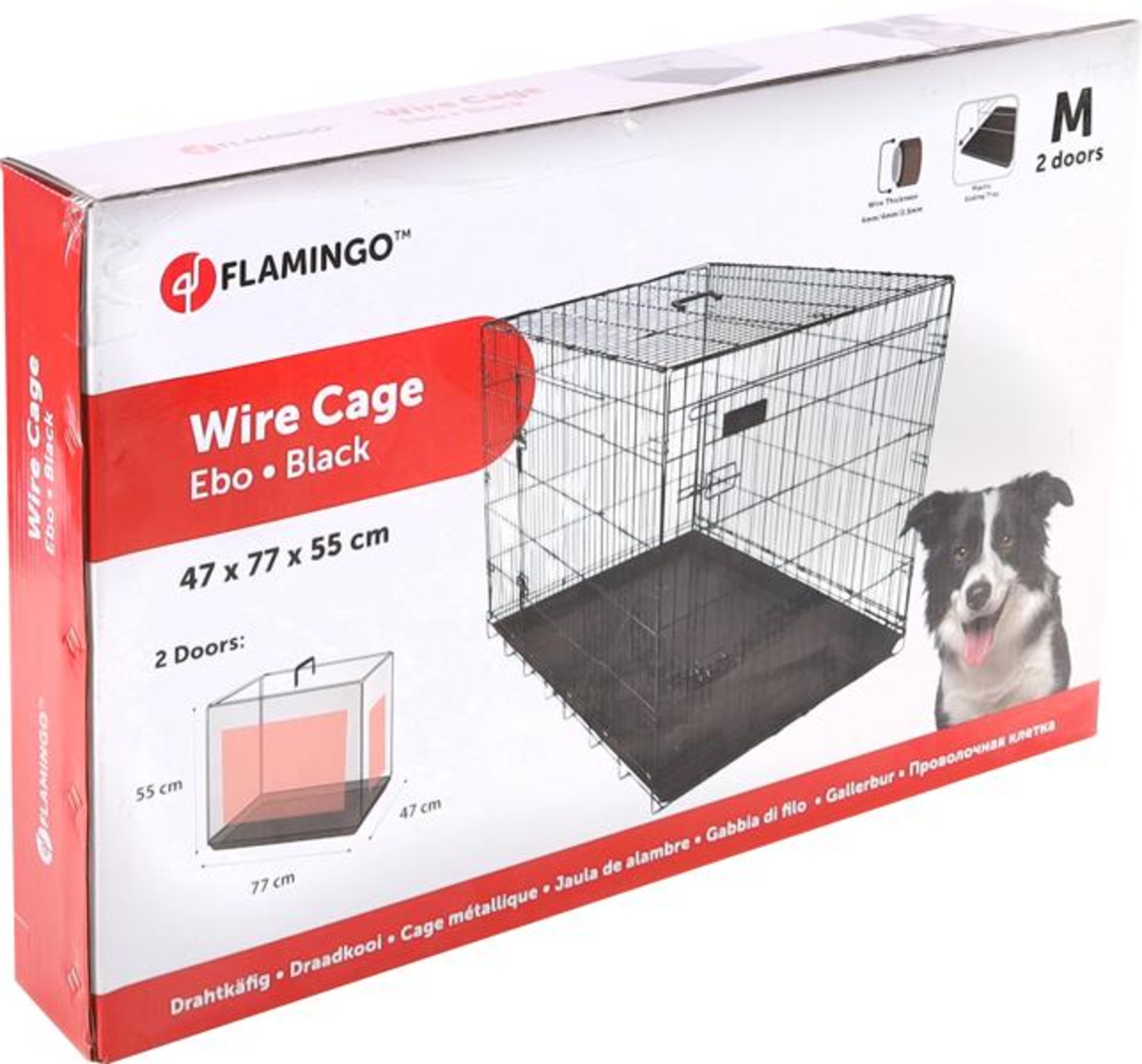Flamingo Wire cage Ebo Black