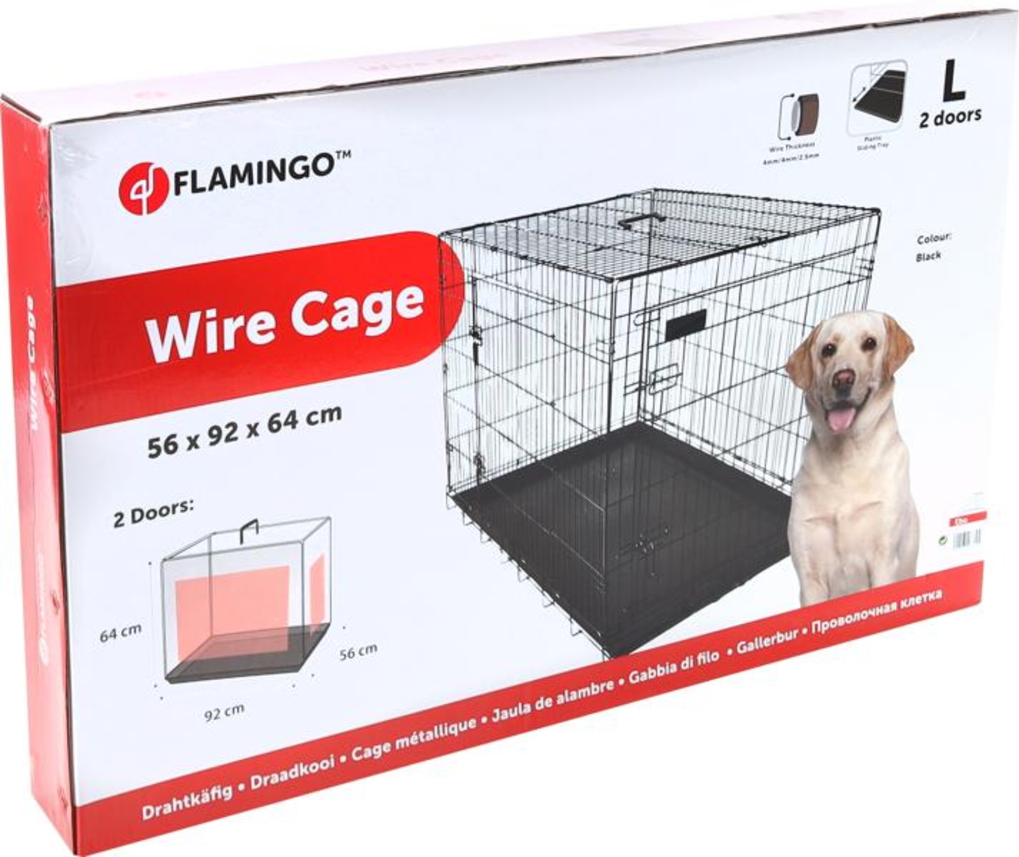 Flamingo Wire cage Ebo Black