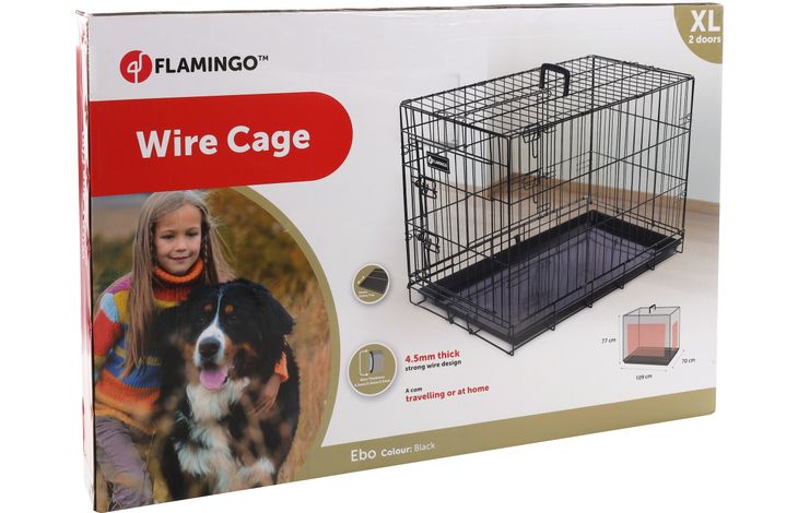 Flamingo Draadkooi Ebo Zwart