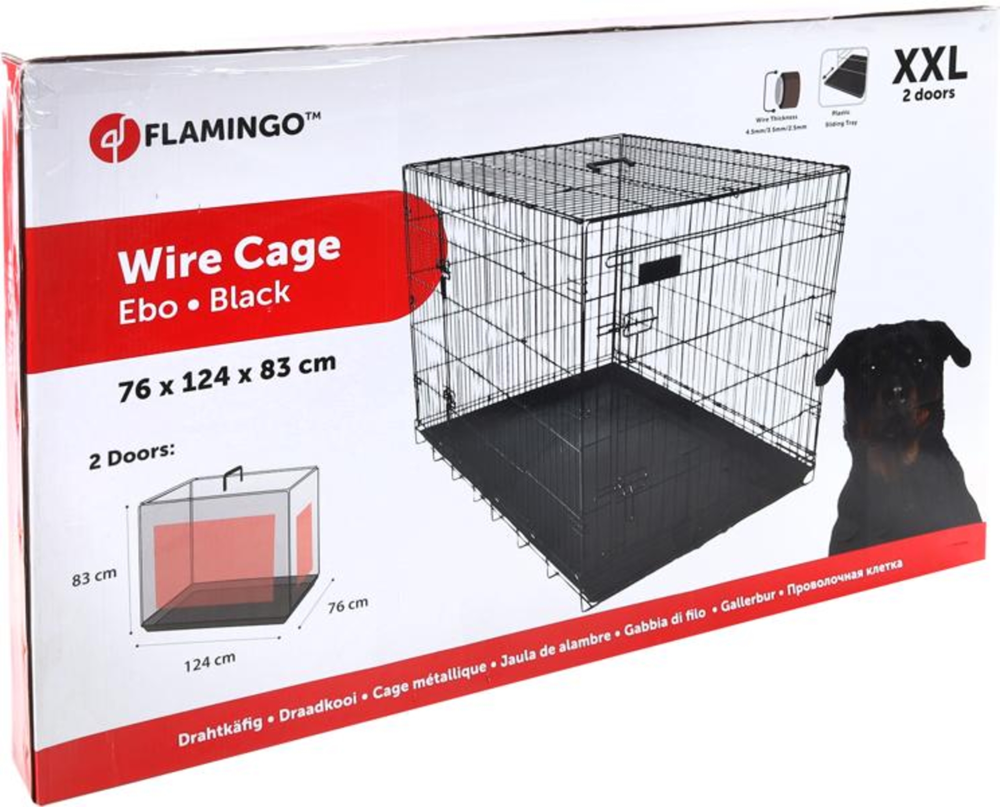 Flamingo Wire cage Ebo Black