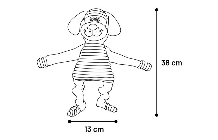 Flamingo Juguete Sonay Perro Marrón claro