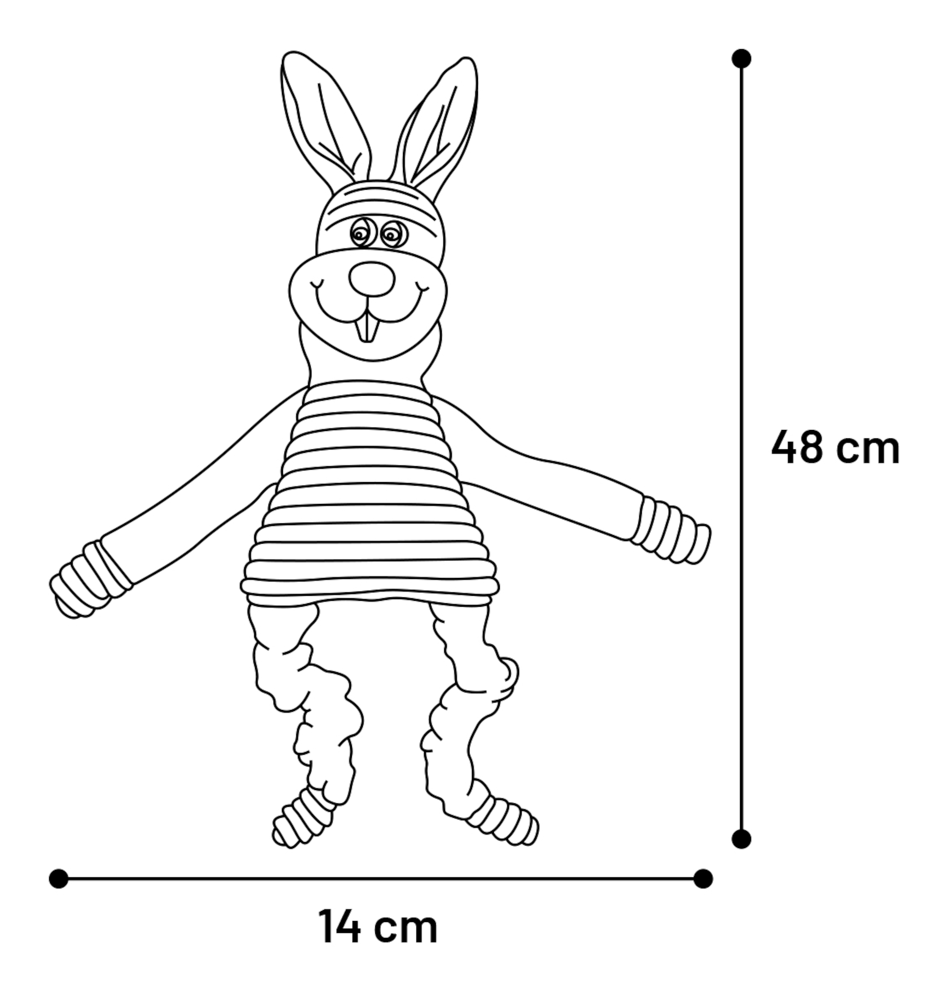 Flamingo Juguete Sonay Conejo Gris