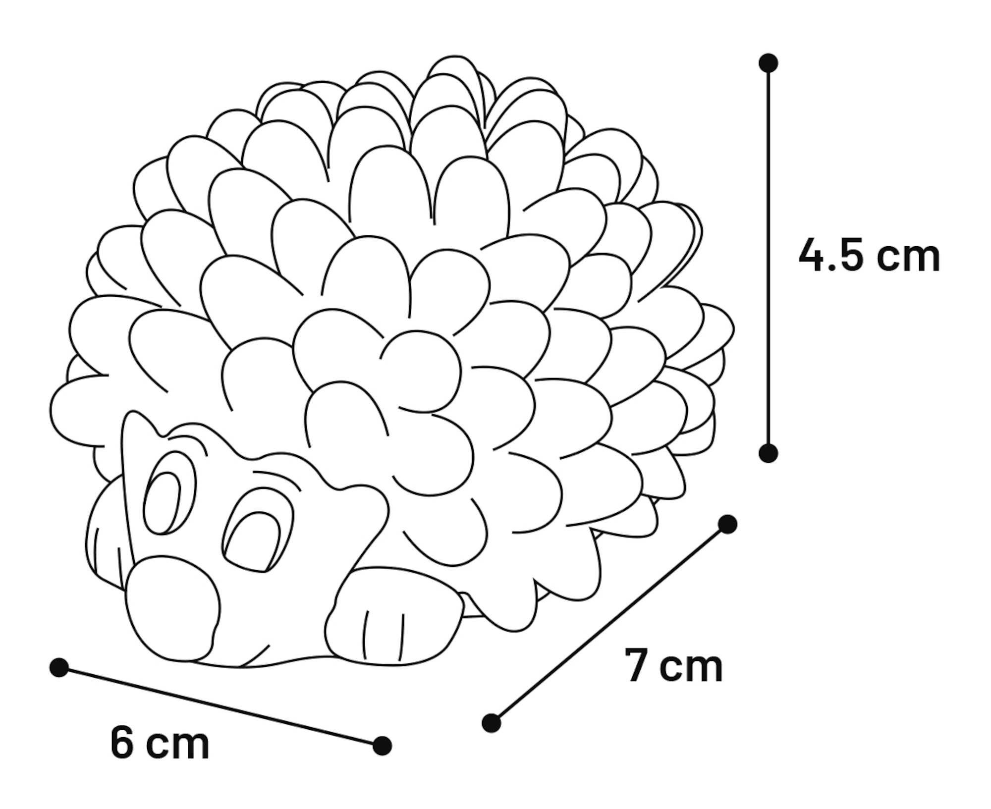 Flamingo Spielzeug Pret Igel Mehrere Farben