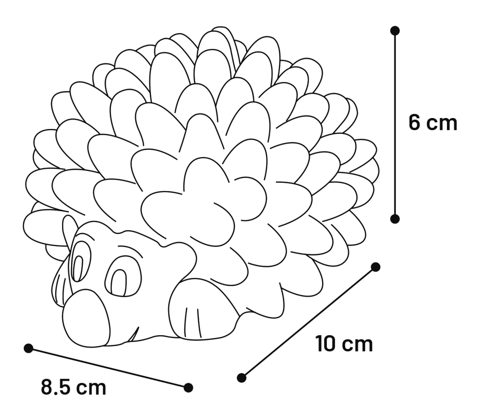 Flamingo Juguete Pret Erizo Varios colores