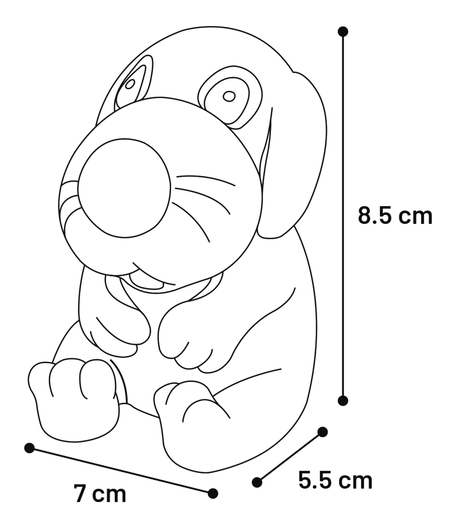 Flamingo Giocattolo Waiz Cane Colori multipli