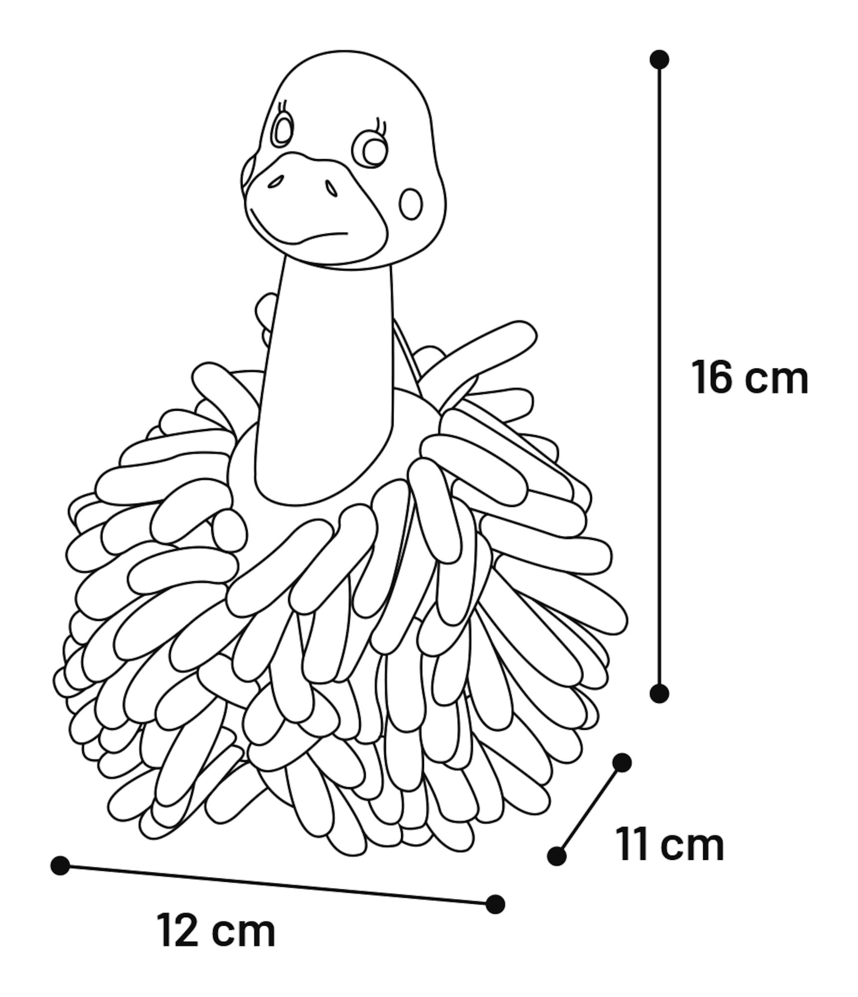 Flamingo Giocattolo Wilmar Struzzo Colori multipli