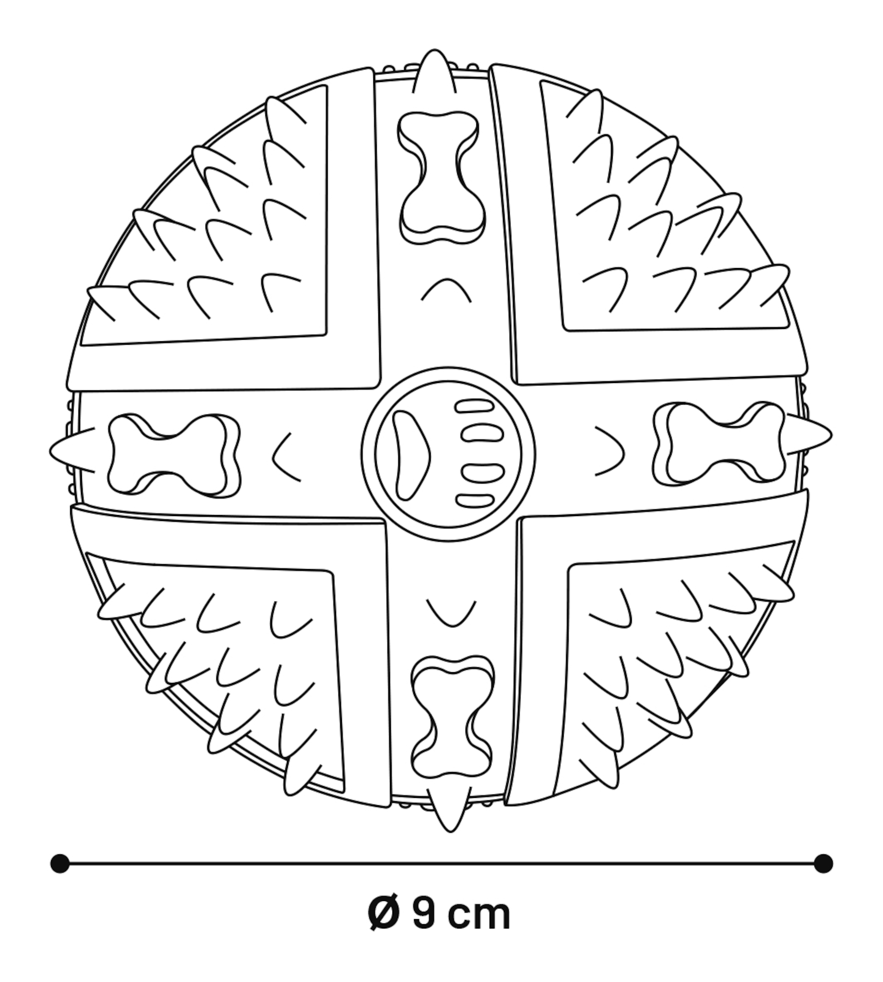 Flamingo Toy Rula Spike ball Multiple colours