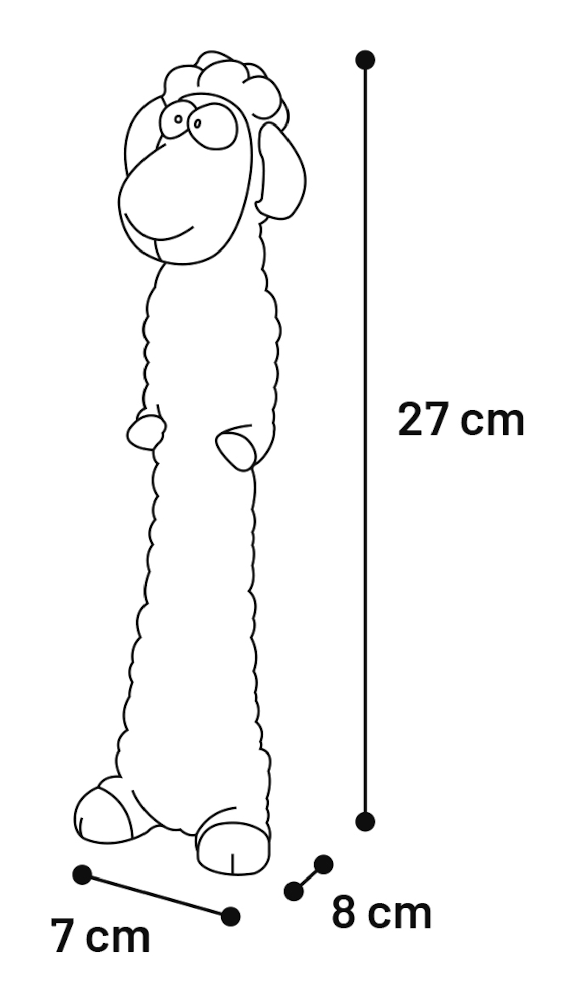 Flamingo Toy Warren Sheep White