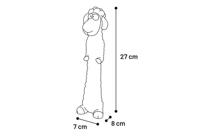 Flamingo Toy Warren Sheep White