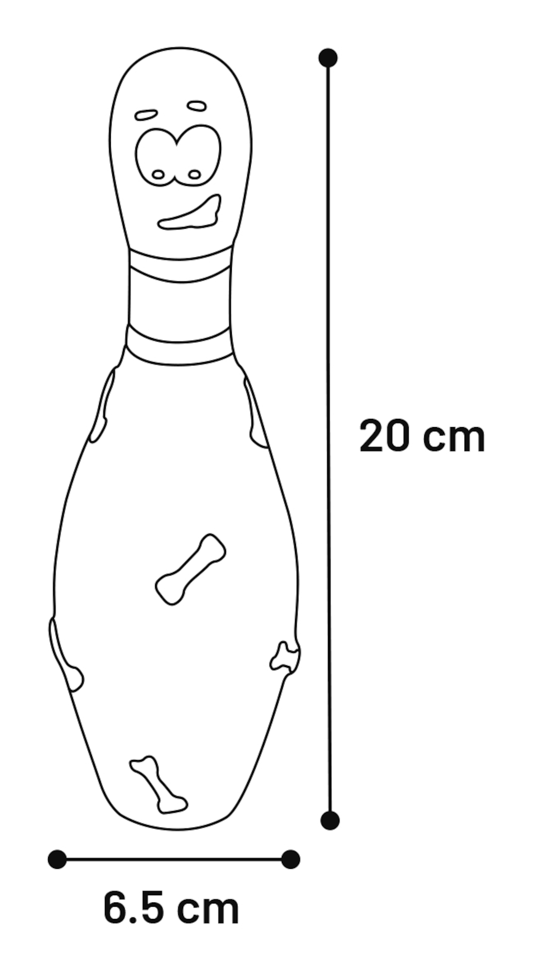Flamingo Spielzeug Wojtek Bowling-Pin Mehrere Farben