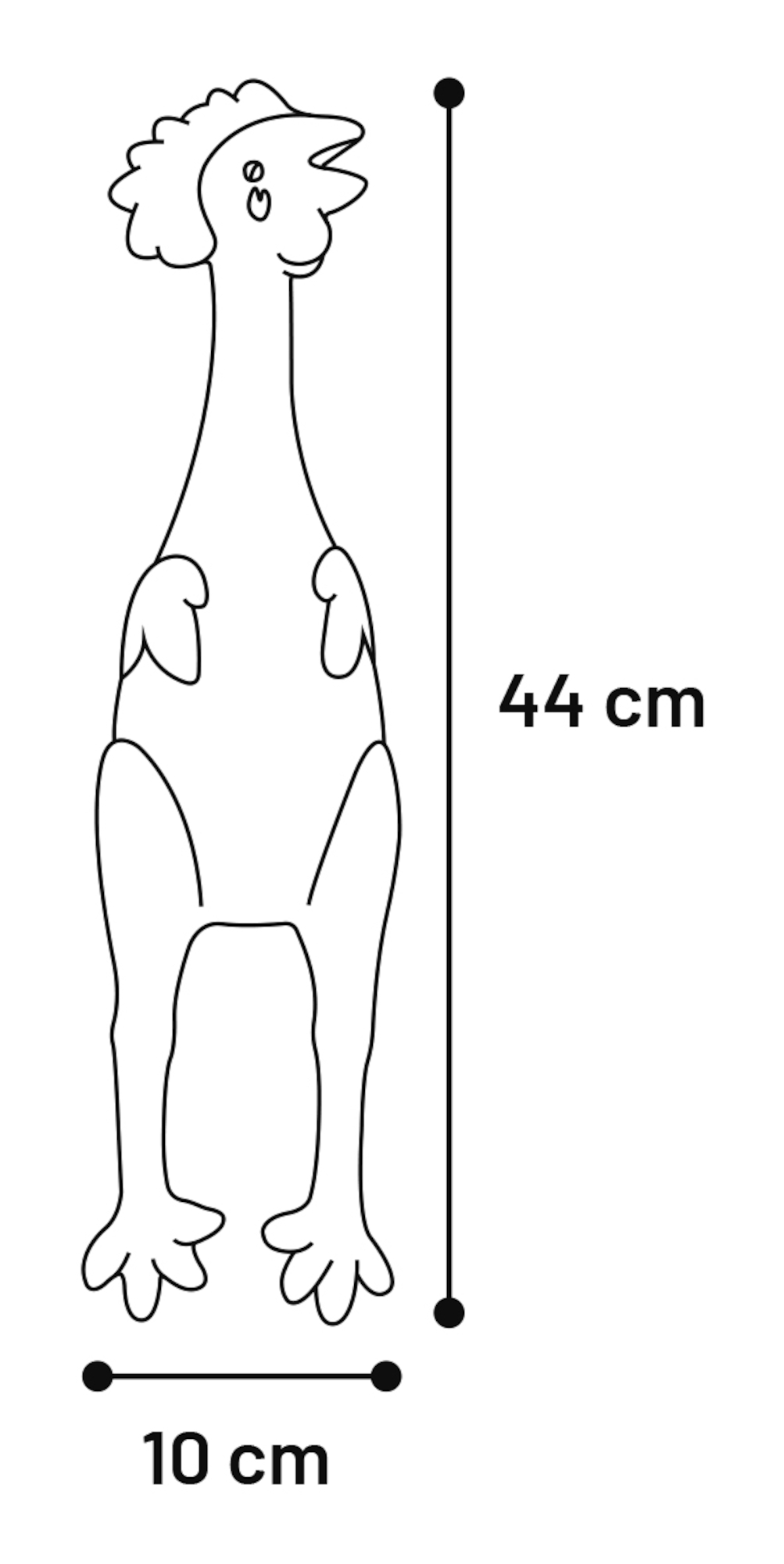 Flamingo Spielzeug Gallina Huhn Gelb