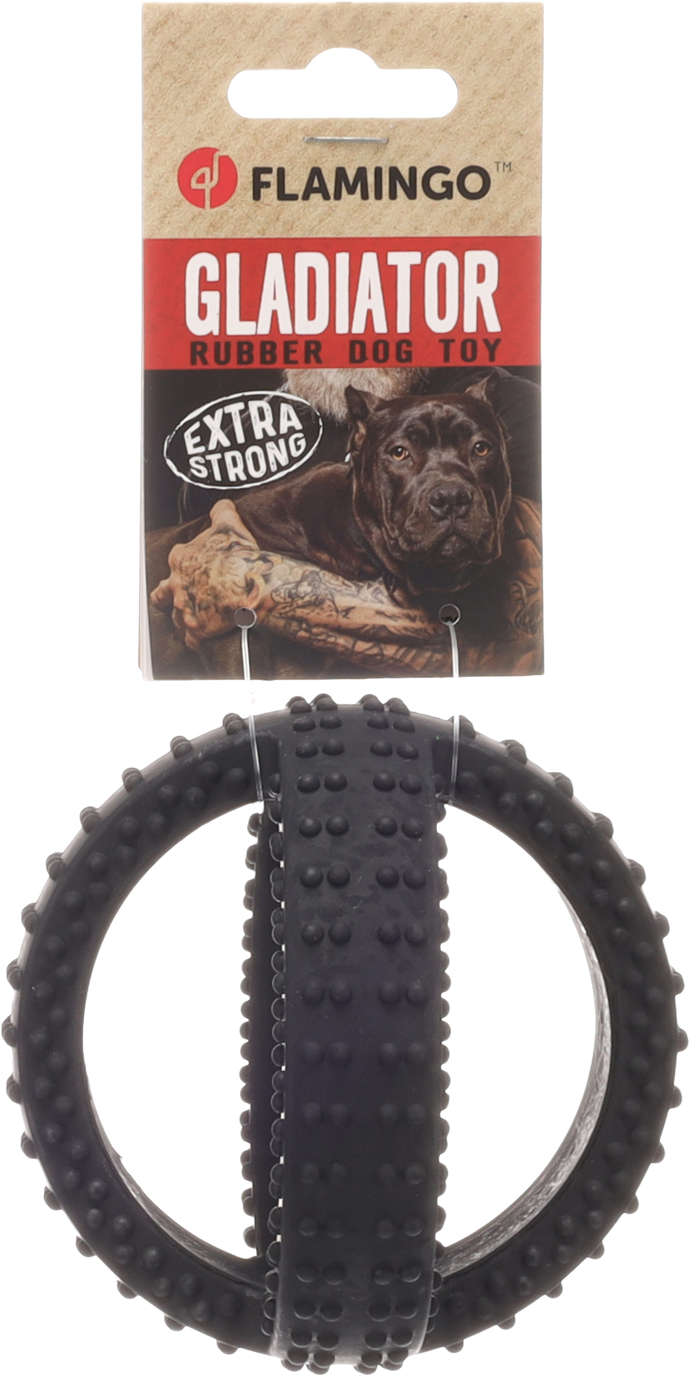 Flamingo Speelgoed Gladiator Cross bal Zwart