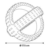 Flamingo Speelgoed Gladiator Cross bal Zwart