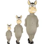 Toy Squeaky Donkey Grey