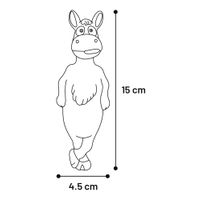 Flamingo Speelgoed Squeaky Ezel Grijs