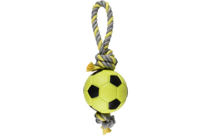 Flamingo Spielzeug Sporty Zerrseil Fußball Mit ball Limonengrün