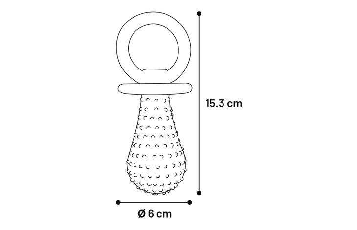Flamingo Jouet Classic Tétine Bleu