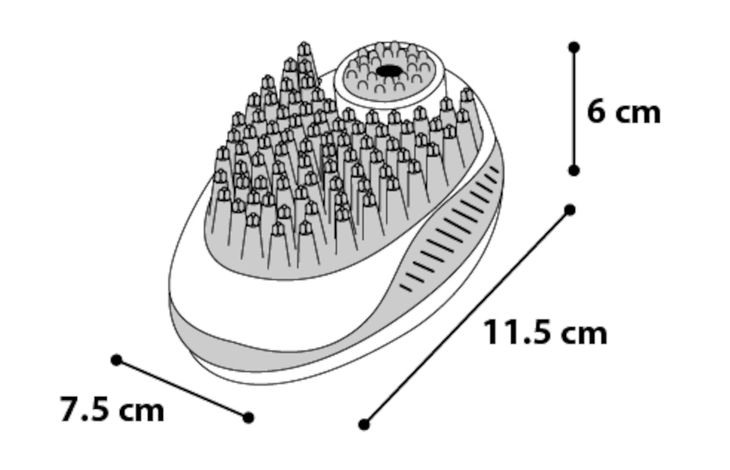 Flamingo Cepillo de masaje & Cepillo de limpieza Margo