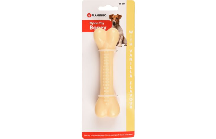 Flamingo Toy Boney Bone with vanilla flavour
