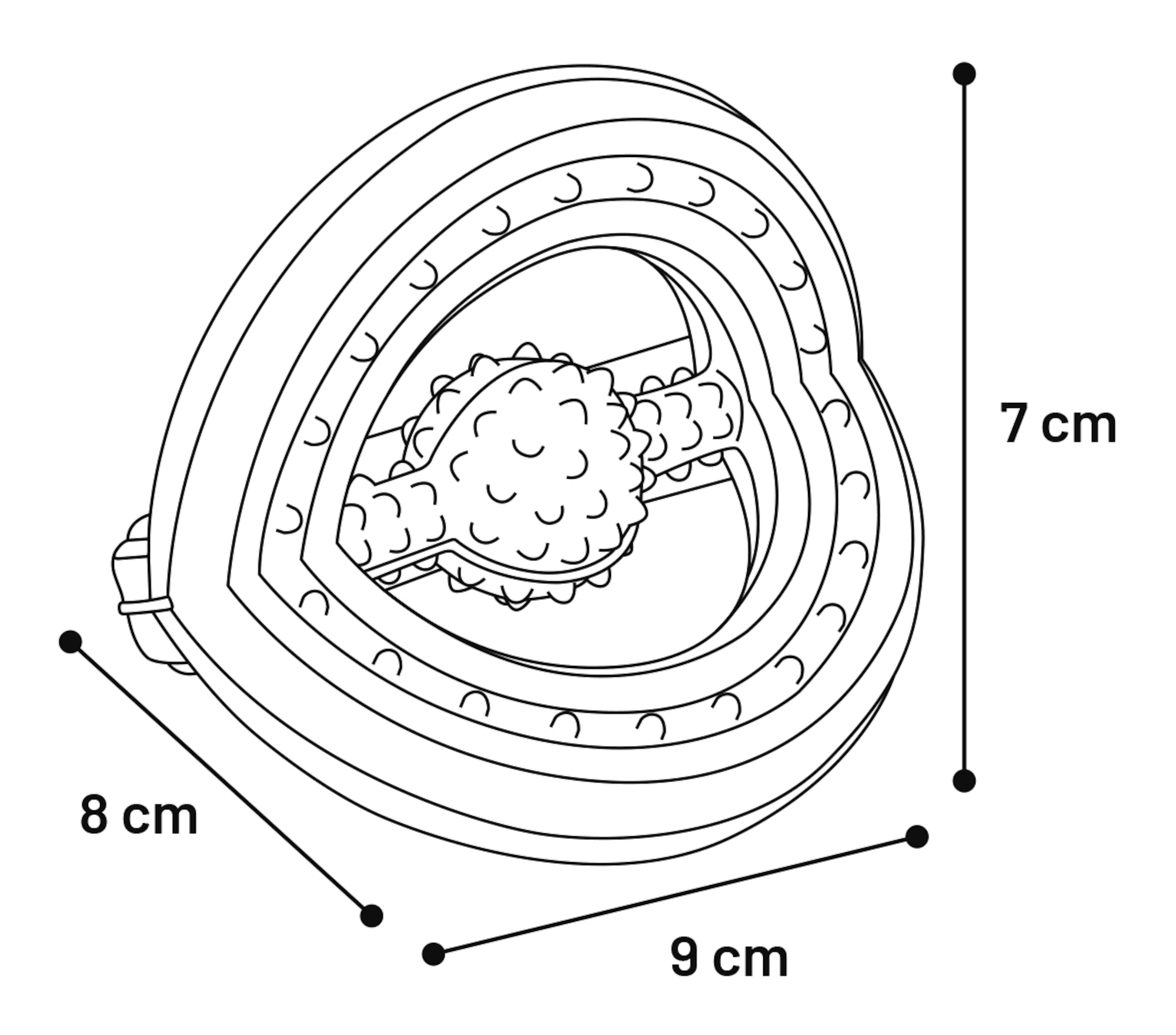 Flamingo Toy Ruffus Tri-ring Multiple colours