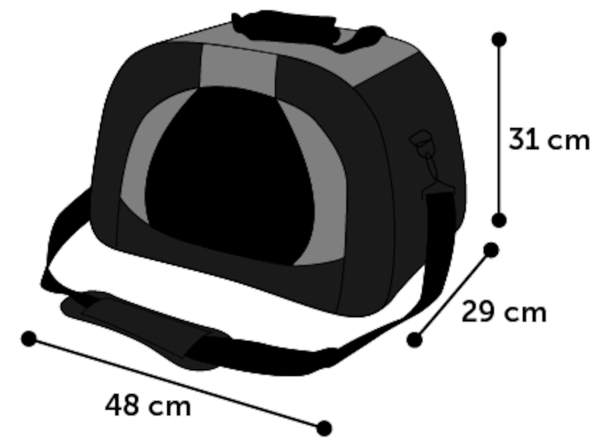 Flamingo Tragetasche Doris Schwarz