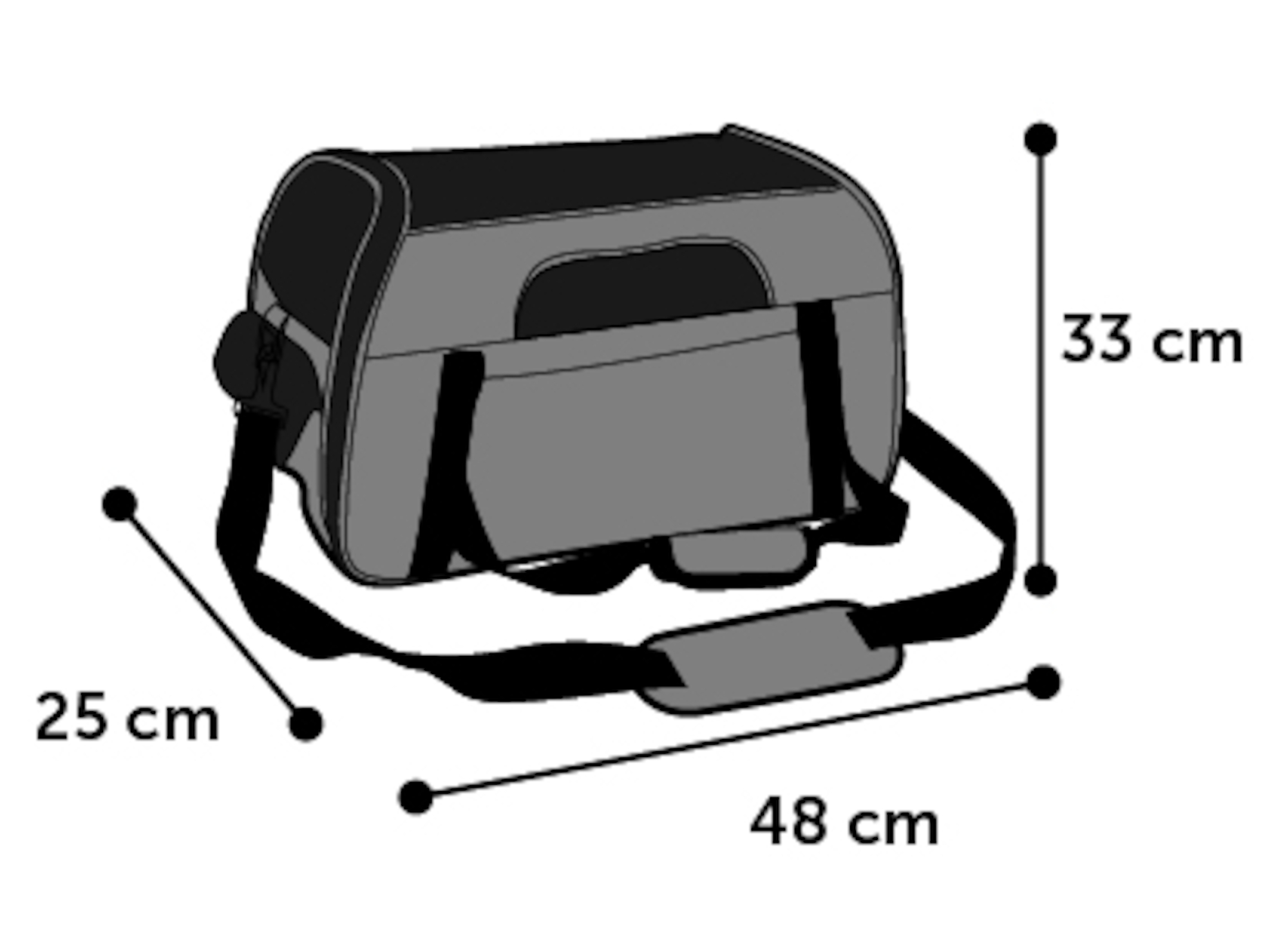 Flamingo Carrying bag Gisel Grey