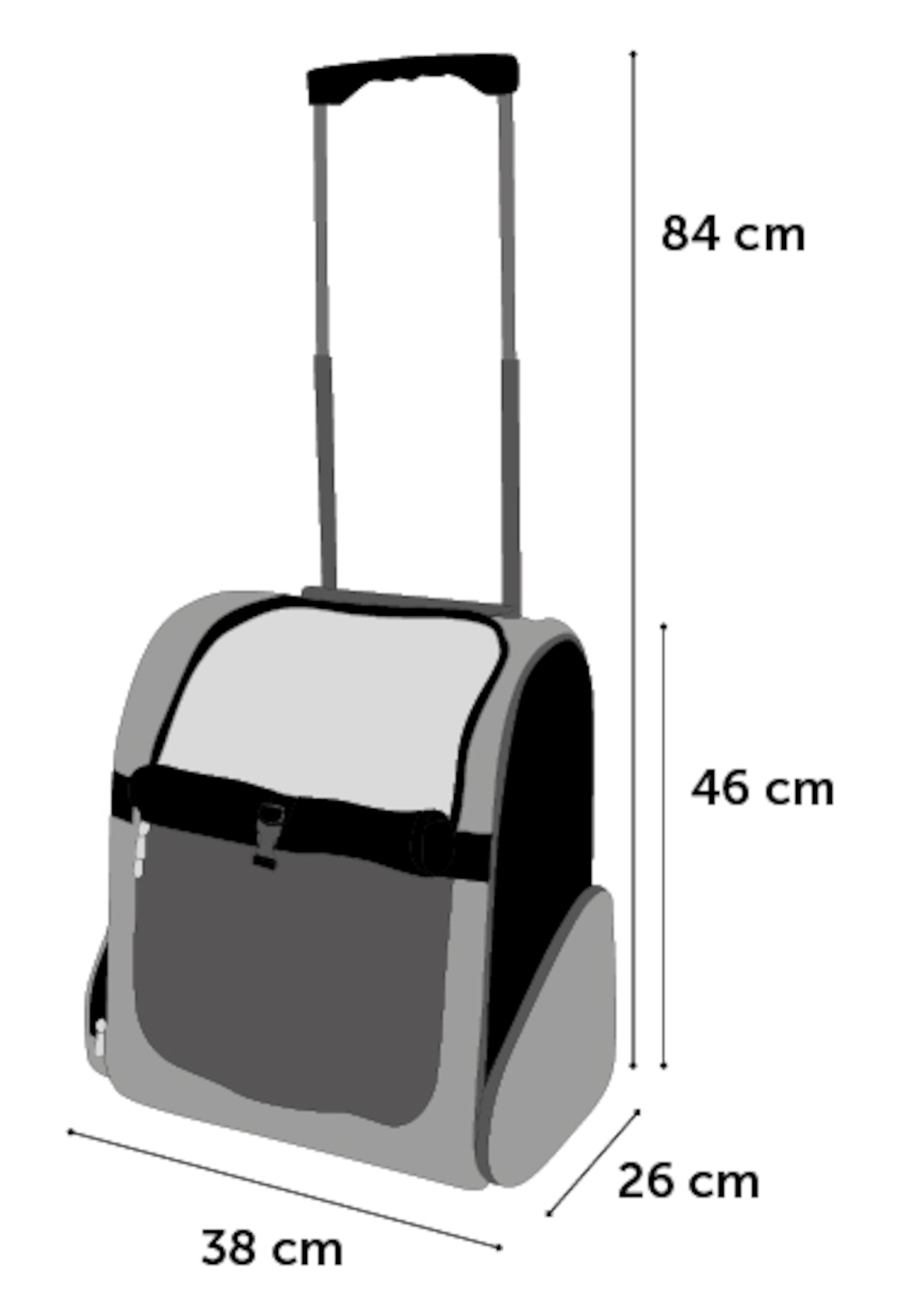 Flamingo Trolley Tirza Grey