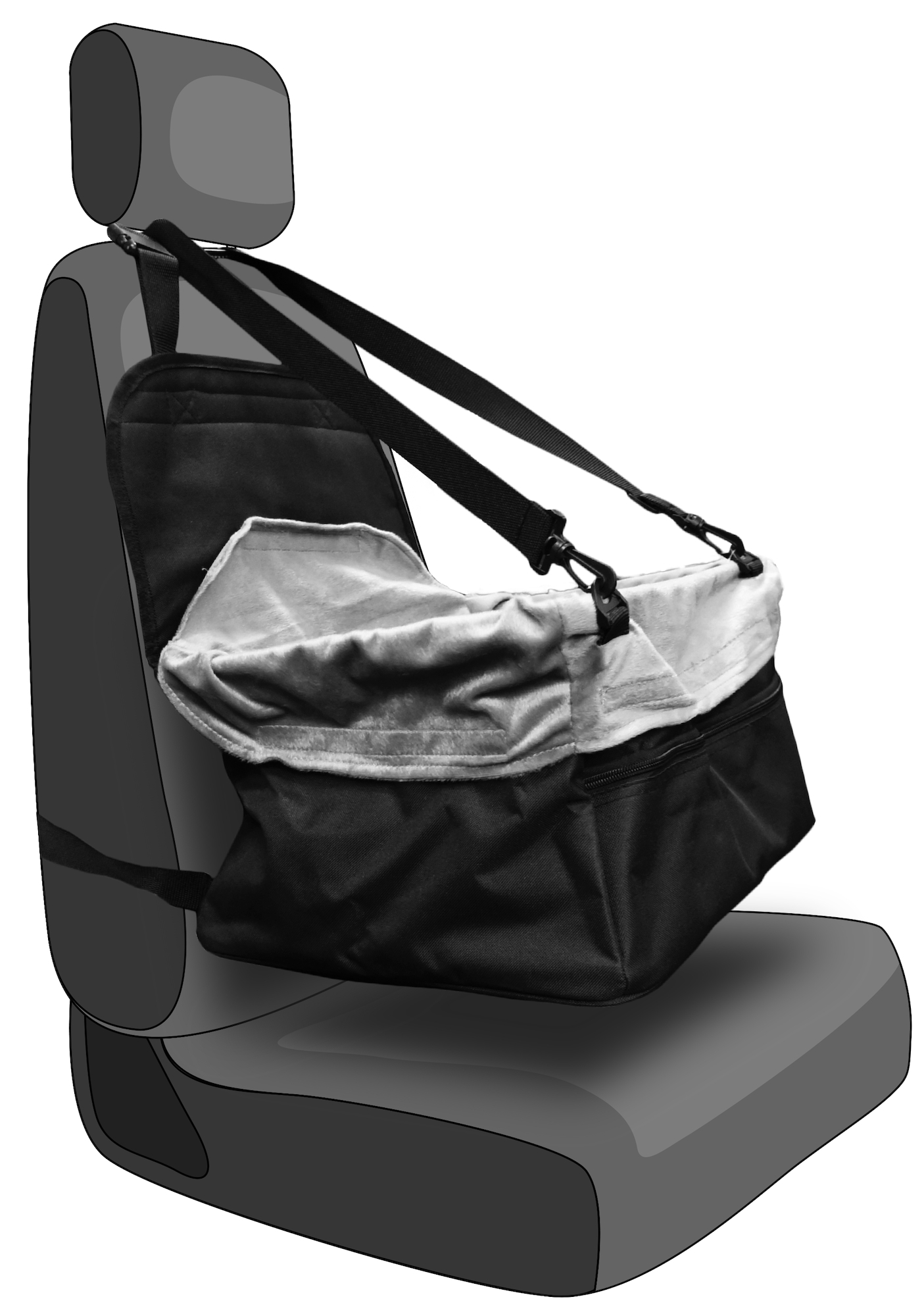 Flamingo Sedile per l'auto Ula Nero