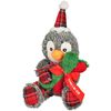 Kerst Speelgoed Carson Pinguin Rood Wit Groen 