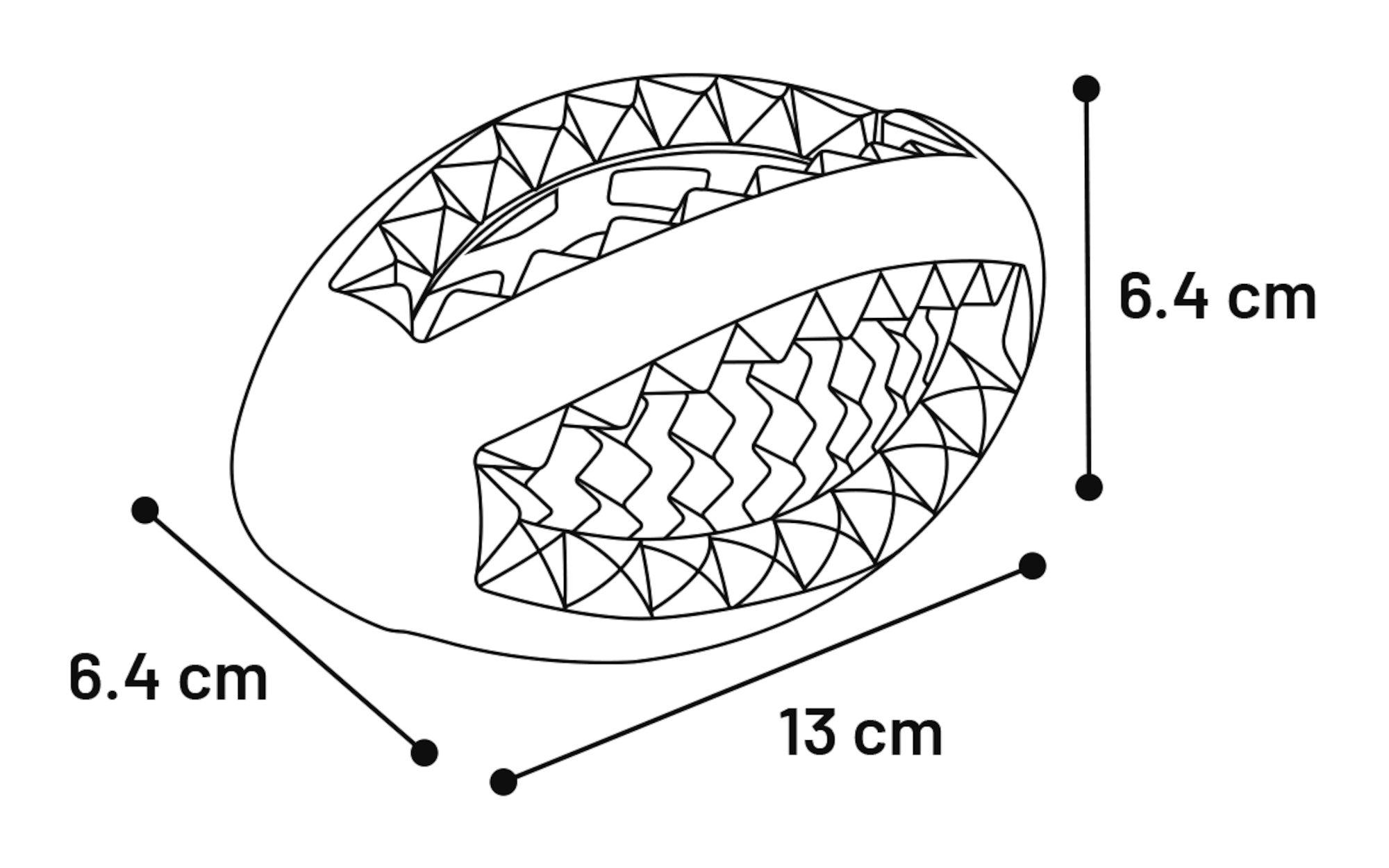 Flamingo Toy Dina Rugby with raspberry flavour