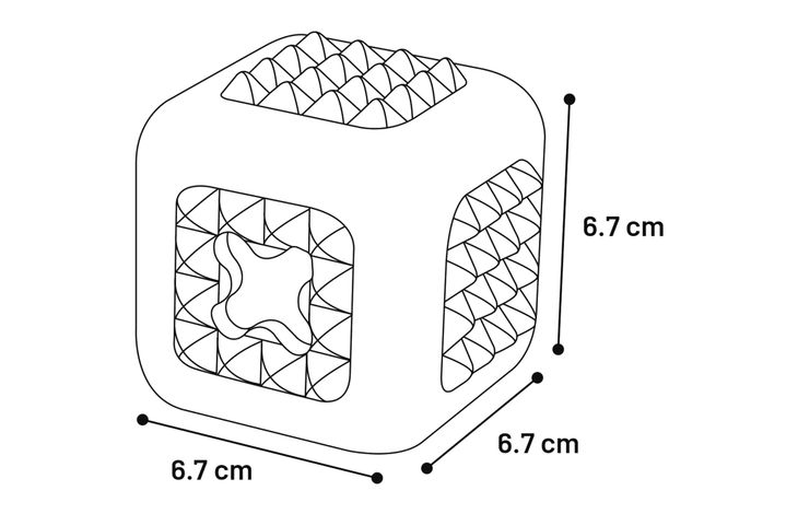 Flamingo Jouet Dina Cube avec goût de menthe