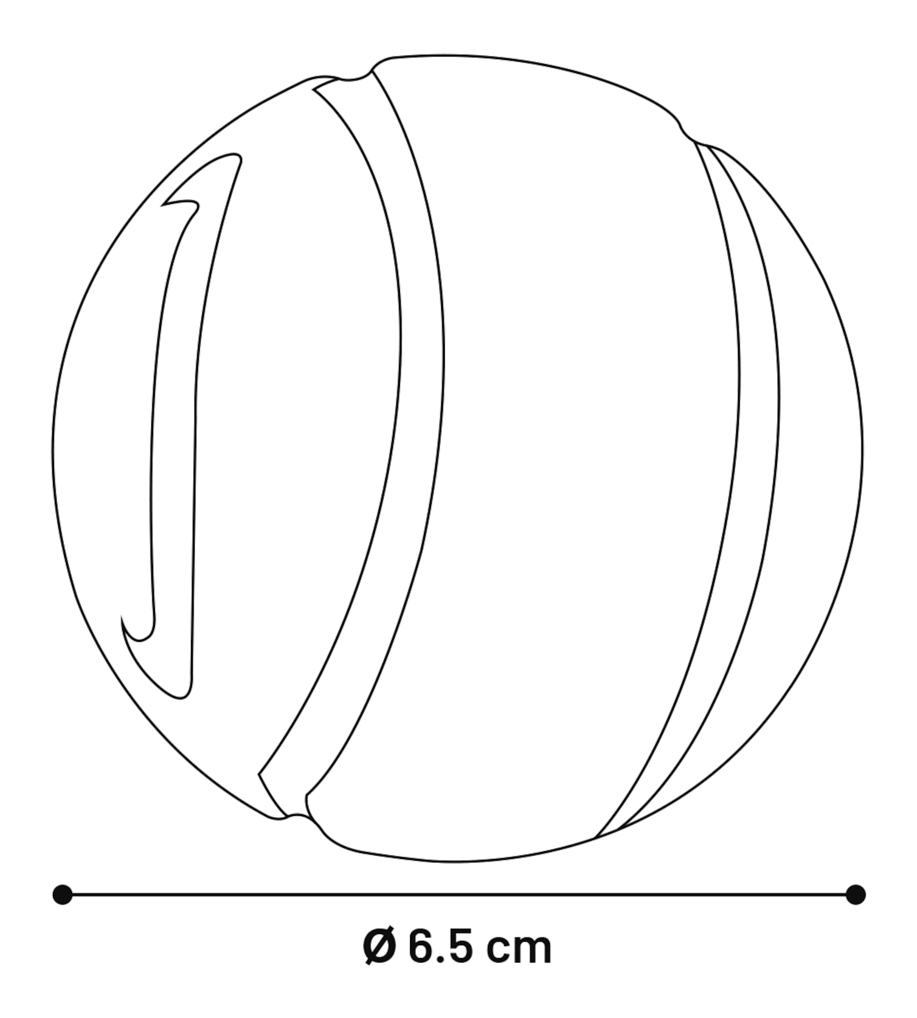Flamingo Spielzeug Dina Ball mit Minzegeschmack