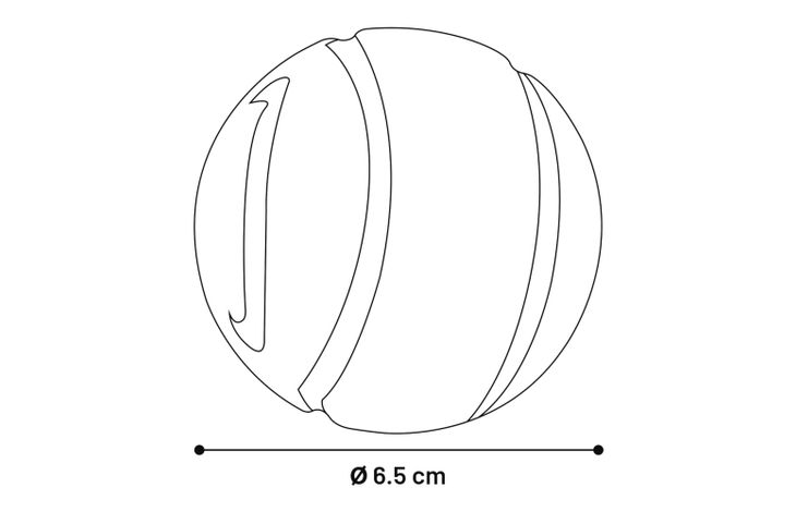 Flamingo Spielzeug Dina Ball mit Minzegeschmack