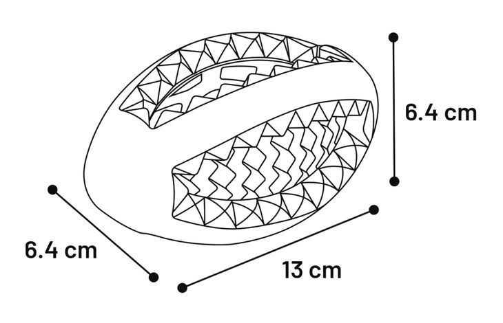 Flamingo Toy Dina Rugby with mint flavour