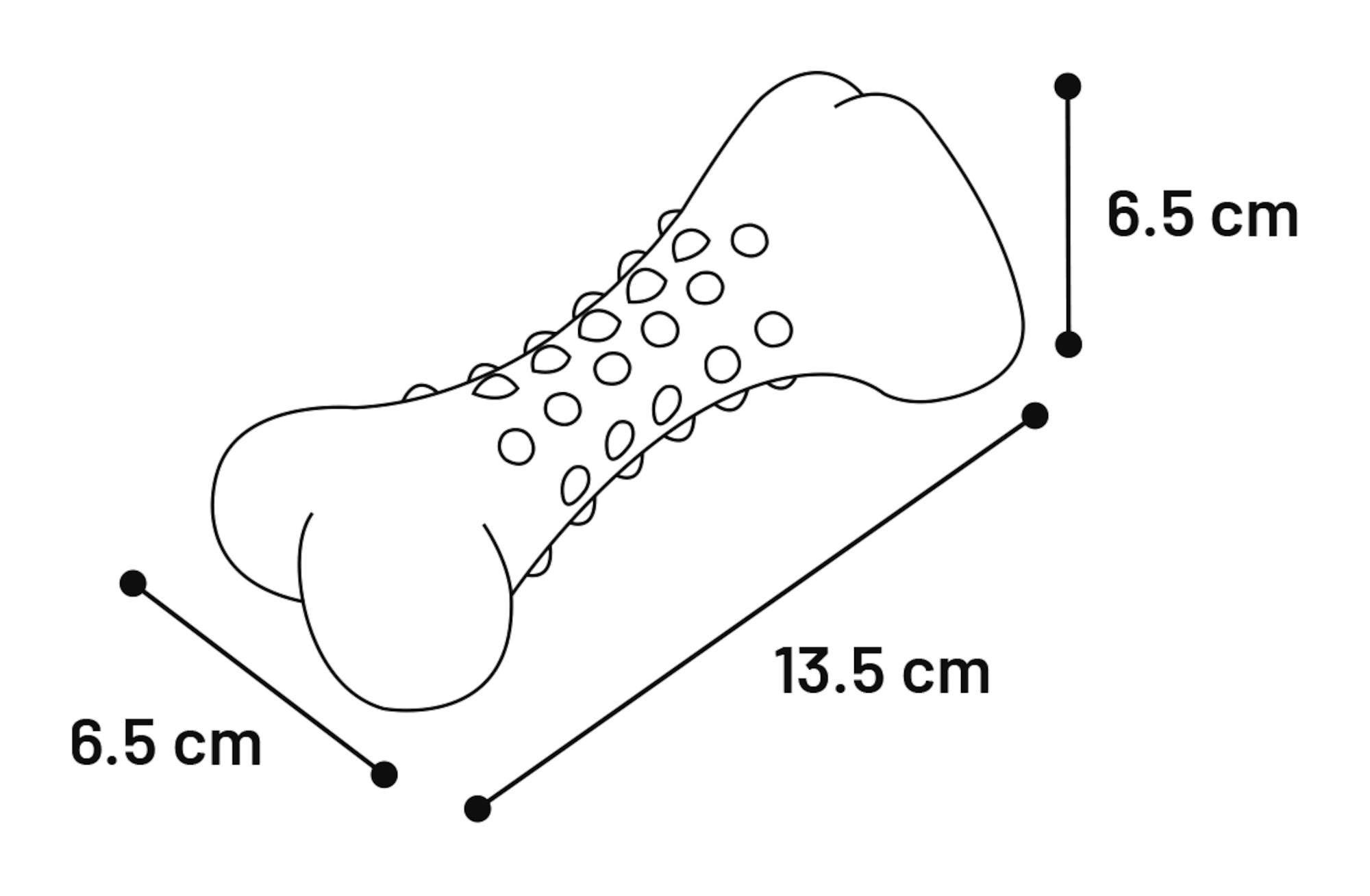 Flamingo Toy Dina Bone with mint flavour