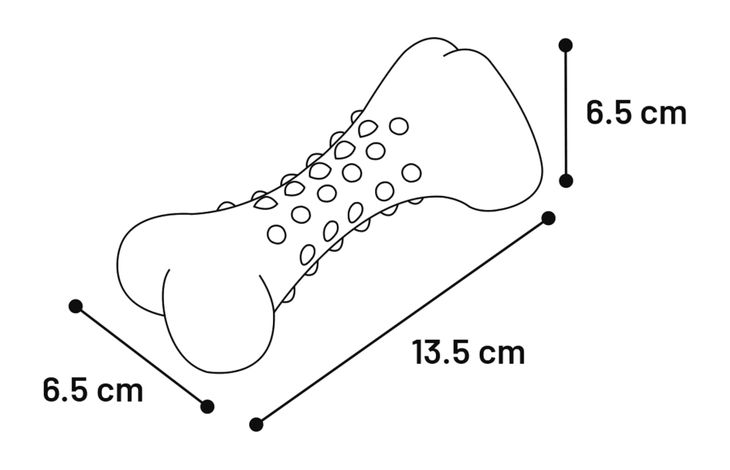 Flamingo Toy Dina Bone with mint flavour
