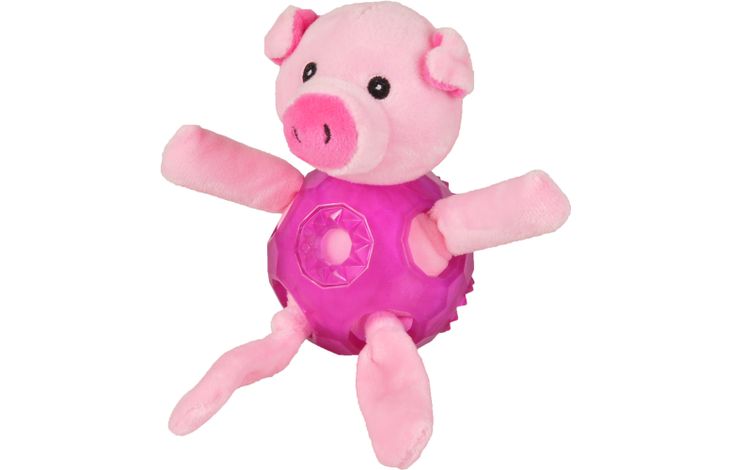 Flamingo Toy Bellies Pig with ball Pink