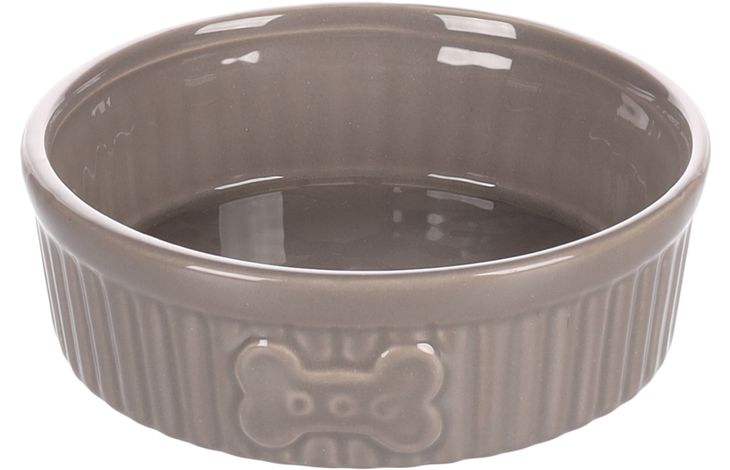 Flamingo Futter- und Trinknapf Mabel Rund Taupe