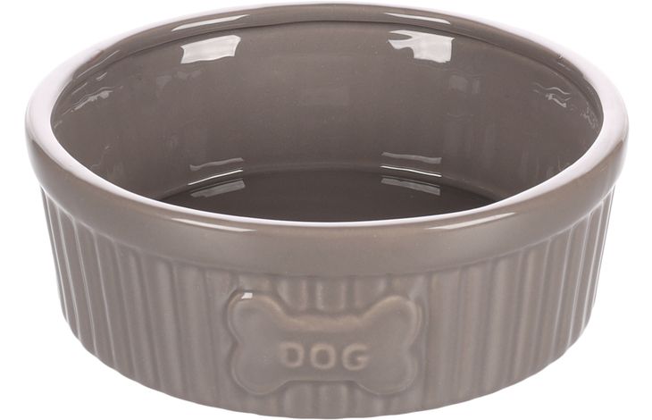 Flamingo Futter- und Trinknapf Mabel Rund Taupe